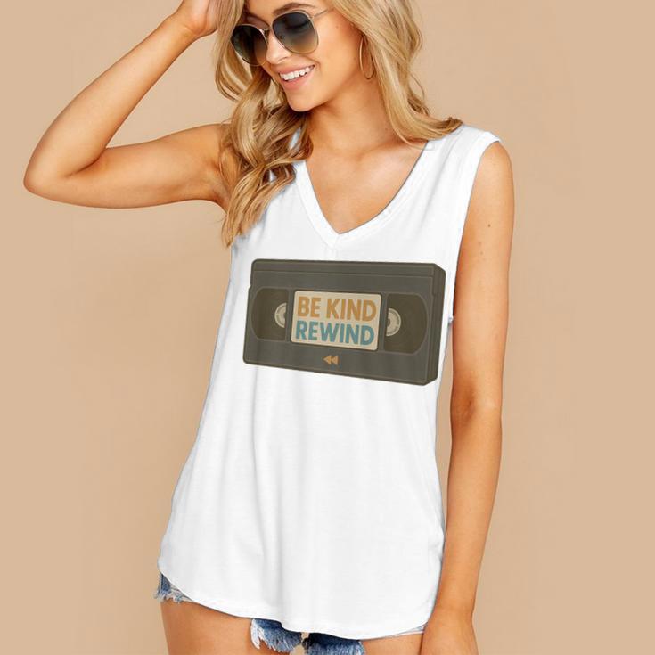 Vintage VHS Tape Humor Retro Nostalgia Graphic Premium Women's V-Neck Tank Top