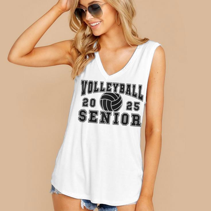 Volleyball Senior Night Volleyball Senior 2025 Graduation 28 Women's V-Neck Tank Top