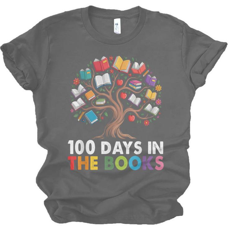 100 Days In The Books Reading Teachers Librarians School Unisex Jersey T-Shirt
