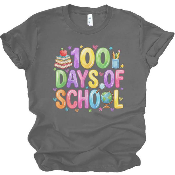 100 Days Of School Book Pencil Teachers Girls Kids 100th Day Unisex Jersey T-Shirt 100 Days Of School Book Pencil Teachers Girls Kids 100th Day Unisex Jersey T-Shirt