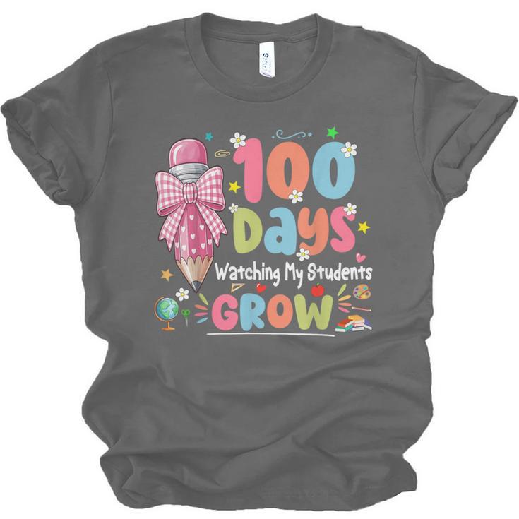 100th Day Of School Teacher Women Floral Books Unisex Jersey T-Shirt 100th Day Of School Teacher Women Floral Books Unisex Jersey T-Shirt