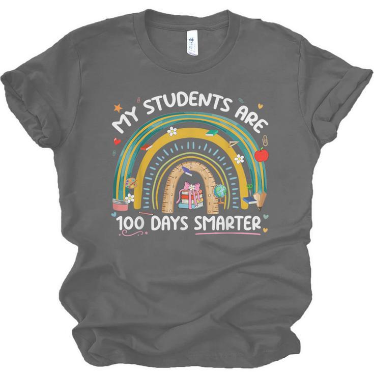 100th Day Of School Teachers Students Women Floral Books Unisex Jersey T-Shirt