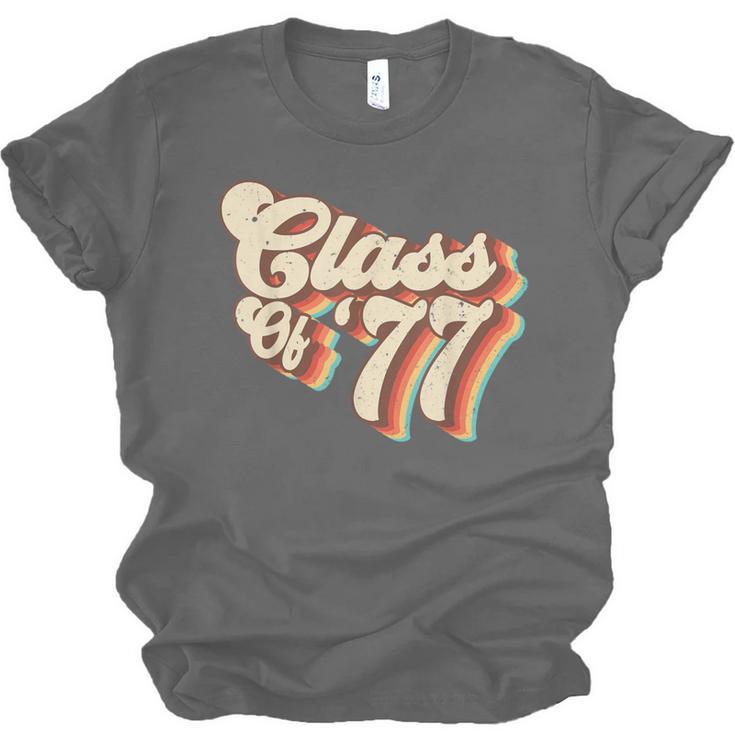 1977 Class Reunion Retro Class Of 77 High School Graduation Unisex Jersey T-Shirt