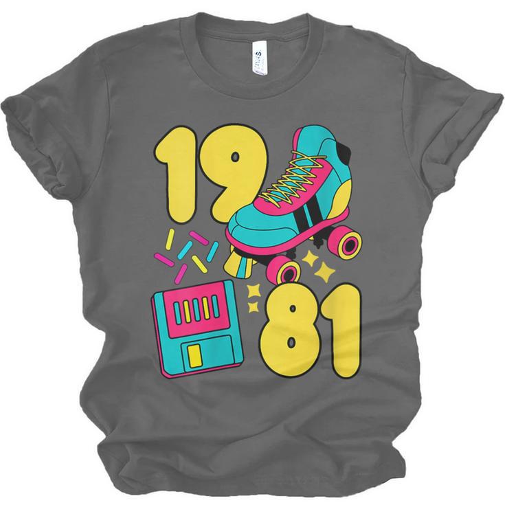 1981 Retro Raised In The 80s Old School Nostalgia Vibes Unisex Jersey T-Shirt