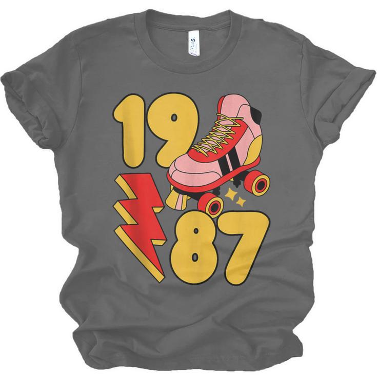 1987 Retro Roller Skate Vintage 80s Nostalgia Collector Unisex Jersey T-Shirt