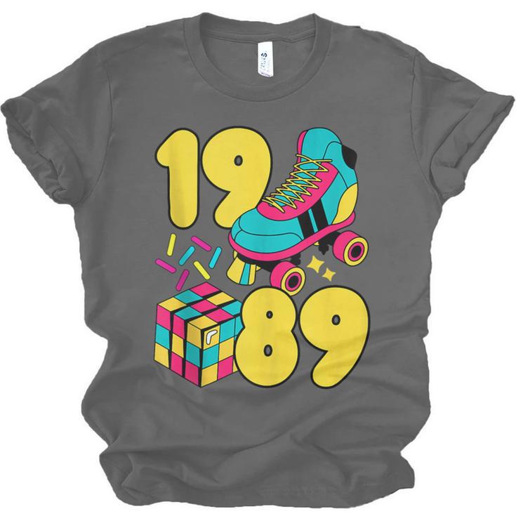 1989 Retro Raised In The 80s Old School Nostalgia Vibes Unisex Jersey T-Shirt 1989 Retro Raised In The 80s Old School Nostalgia Vibes Unisex Jersey T-Shirt