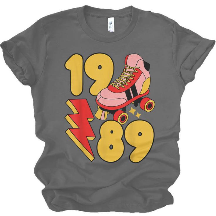 1989 Retro Roller Skate Vintage 80s Nostalgia Collector Unisex Jersey T-Shirt 1989 Retro Roller Skate Vintage 80s Nostalgia Collector Unisex Jersey T-Shirt