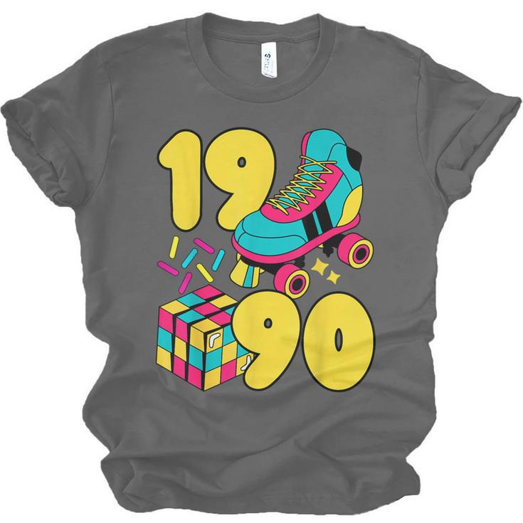 1990 Retro Raised In The 90s Old School Nostalgia Vibes Unisex Jersey T-Shirt