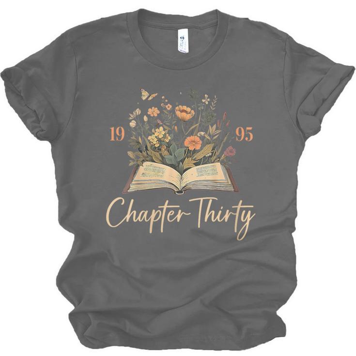 1995 Chapter Thirty 30th Birthday Wildflower Book 30 Yrs Old Unisex Jersey T-Shirt 1995 Chapter Thirty 30th Birthday Wildflower Book 30 Yrs Old Unisex Jersey T-Shirt
