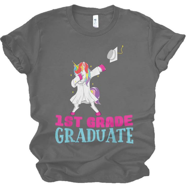 1st Grade Graduation Dabbing Unicorn Lover T-Shirt Kids Unisex Jersey T-Shirt