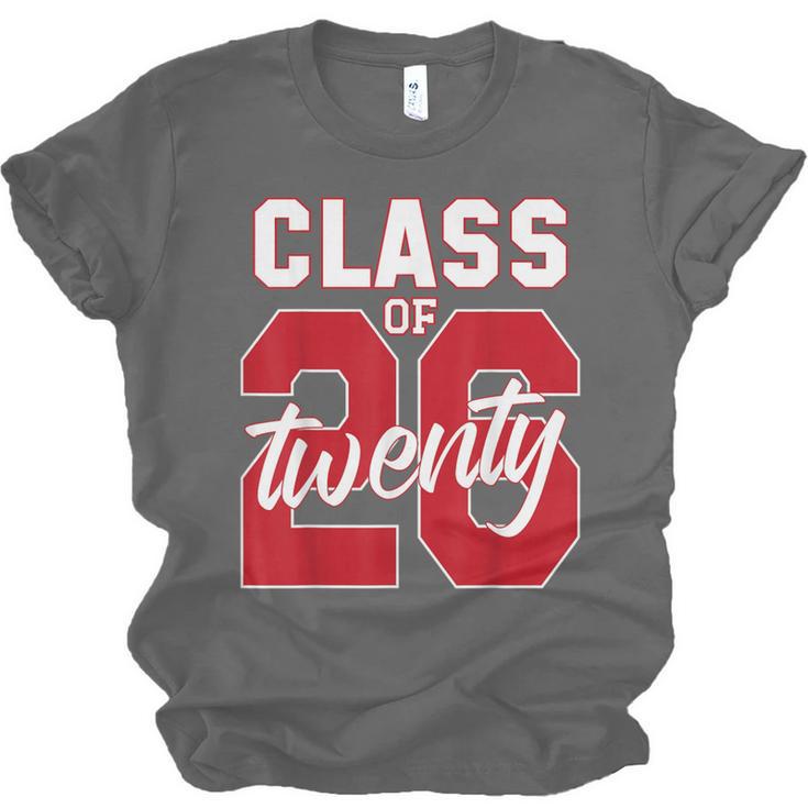 2 Sided Class Of 2026 Senior 2026 Graduation Unisex Jersey T-Shirt
