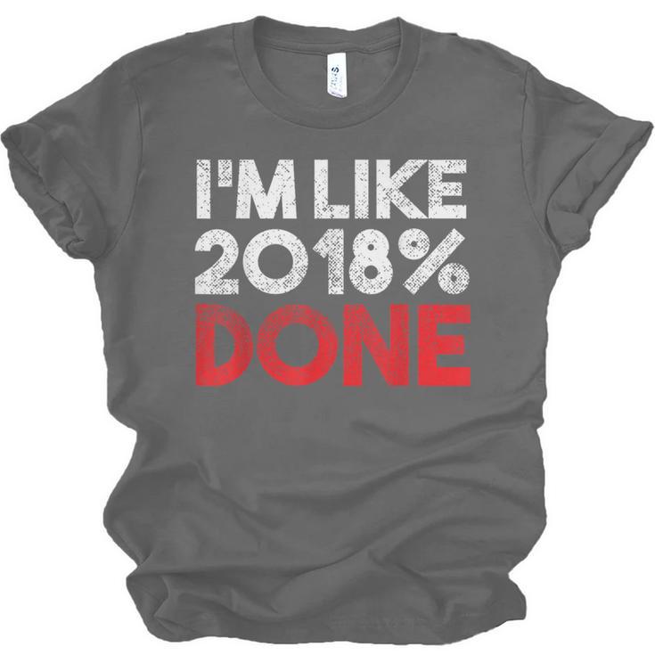 2018 Percent Done Senior Graduation Shirt Unisex Jersey T-Shirt