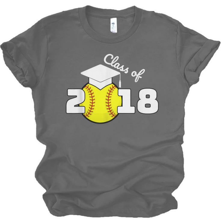 2018 Softball Senior Graduation Shirt For Girls Grad Unisex Jersey T-Shirt