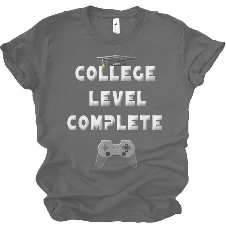 2019 College Level Complete Gamer Graduation Shirts Unisex Jersey T-Shirt