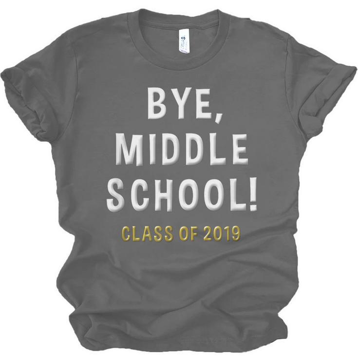 2019 Middle School Graduation Junior High Student Shirt Unisex Jersey T-Shirt