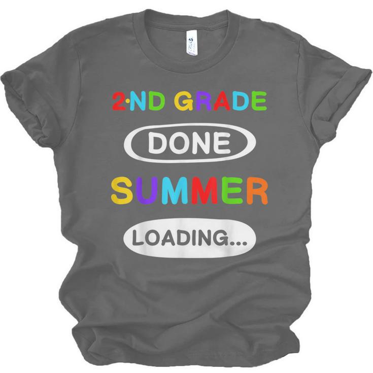 2nd Grade Graduation Shirt 2nd Grade Done Summer Loading Unisex Jersey T-Shirt