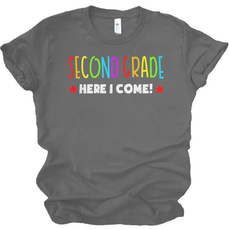 2nd Grade Here I Come Kids 1st Grade Graduation Unisex Jersey T-Shirt