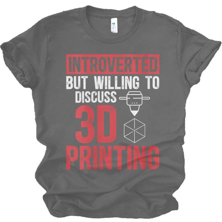 3D Printer Introvert 3D Printing Unisex Jersey T-Shirt 3D Printer Introvert 3D Printing Unisex Jersey T-Shirt
