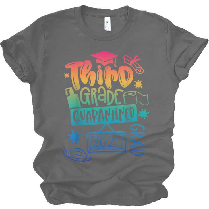 3rd Grade 2021 Graduate Quarantine Third Grade Graduation Unisex Jersey T-Shirt