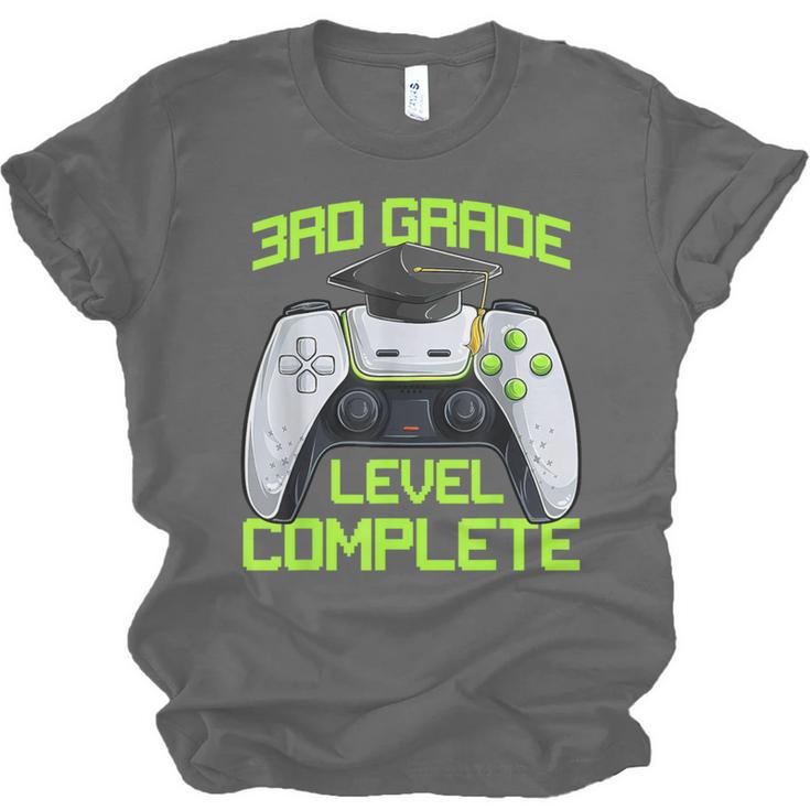 3rd Grade Level Complete Gamer Class Of 2026 Graduation Unisex Jersey T-Shirt