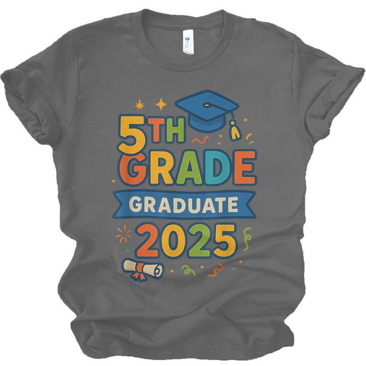 5th Grade Graduation 2025 Graphic – Class Of 2025 Theme Unisex Jersey T-Shirt
