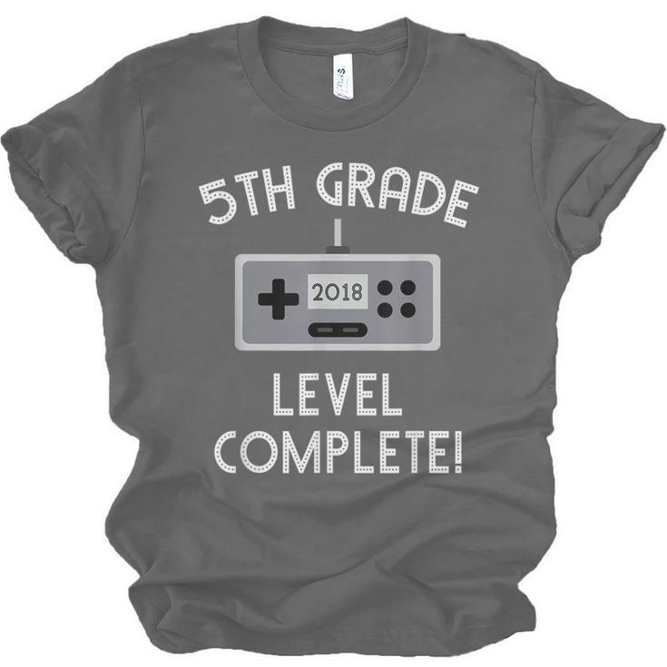 5th Grade Graduation Shirt Level Complete Video Gamer Unisex Jersey T-Shirt