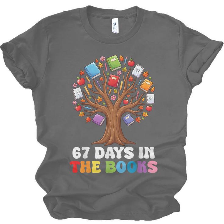 67 Days In The Books Reading Teacher 67th Day Of School Kids Unisex Jersey T-Shirt 67 Days In The Books Reading Teacher 67th Day Of School Kids Unisex Jersey T-Shirt