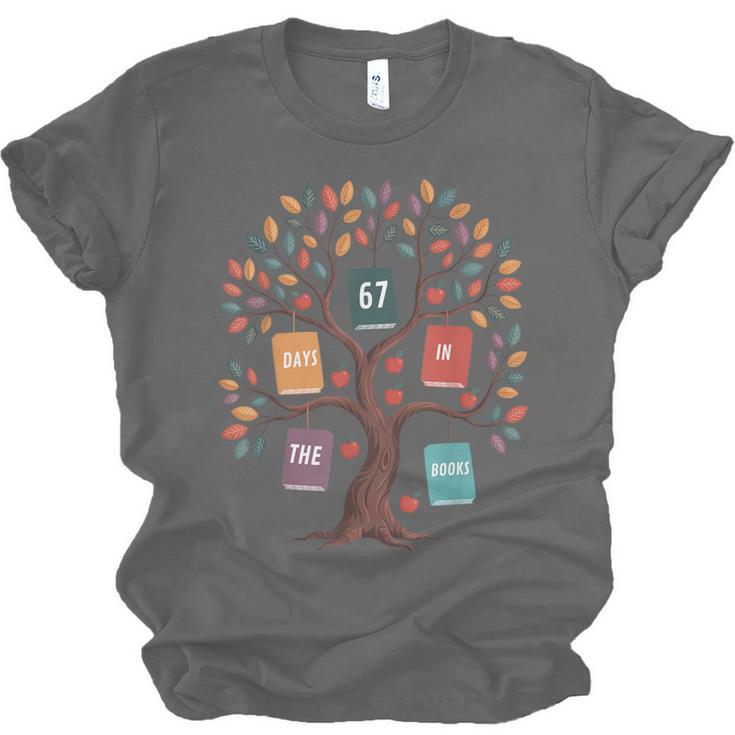 67 Days In The Books Reading Teacher 67th Day Of School Unisex Jersey T-Shirt 67 Days In The Books Reading Teacher 67th Day Of School Unisex Jersey T-Shirt