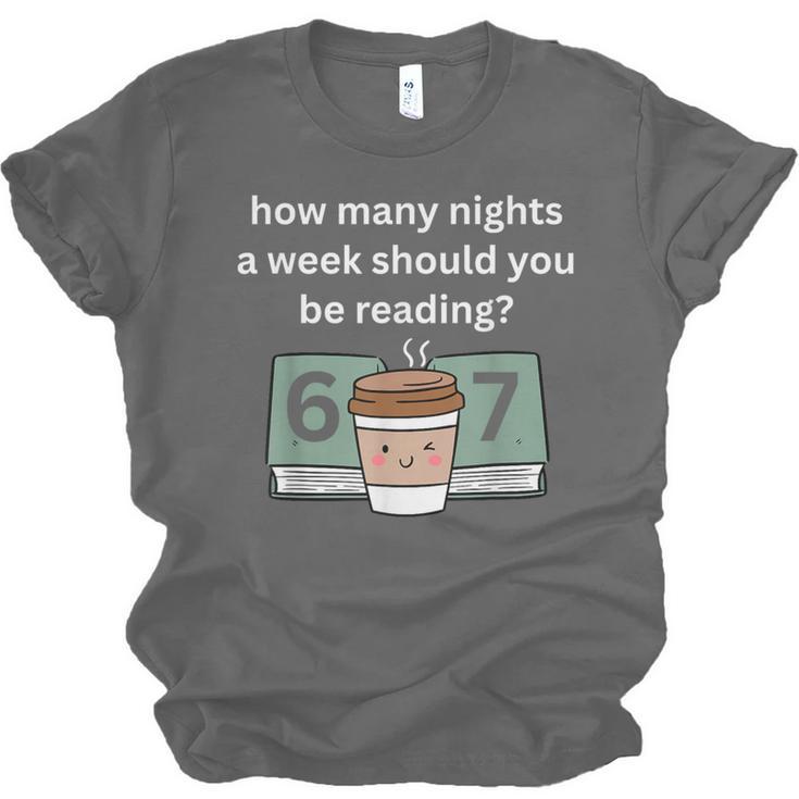 67 Meme English Teacher Reading Book Lover Humor Unisex Jersey T-Shirt
