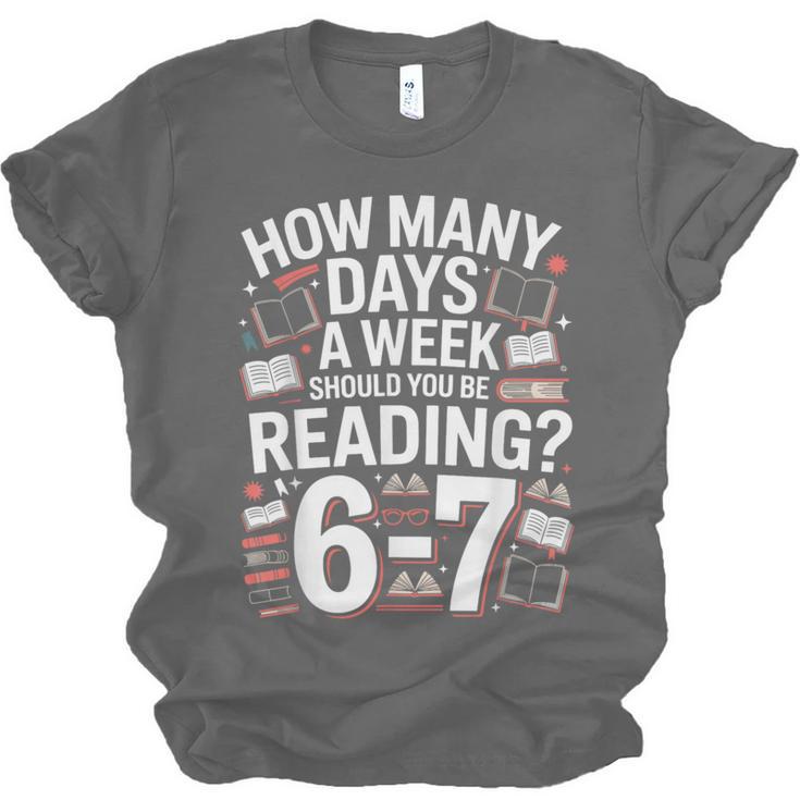 67 For Reading With Books Unisex Jersey T-Shirt