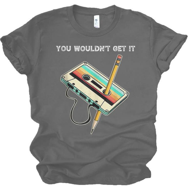 70s 80s 90s Retro Party Costume Nostalgia Cassette Unisex Jersey T-Shirt