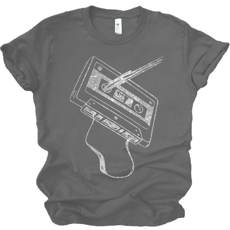 80s 90s Nostalgia Retro Cassette Tape Vintage Music Lovers Unisex Jersey T-Shirt