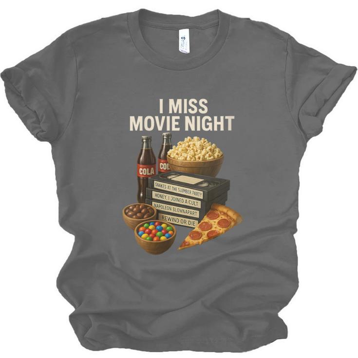 80's & 90's Nostalgia T- Shirt I Miss Movie Night Unisex Jersey T-Shirt 80's & 90's Nostalgia T- Shirt I Miss Movie Night Unisex Jersey T-Shirt