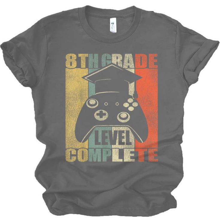 8th Grade Level Complete Gamer Class Of 2024 Graduation Unisex Jersey T-Shirt