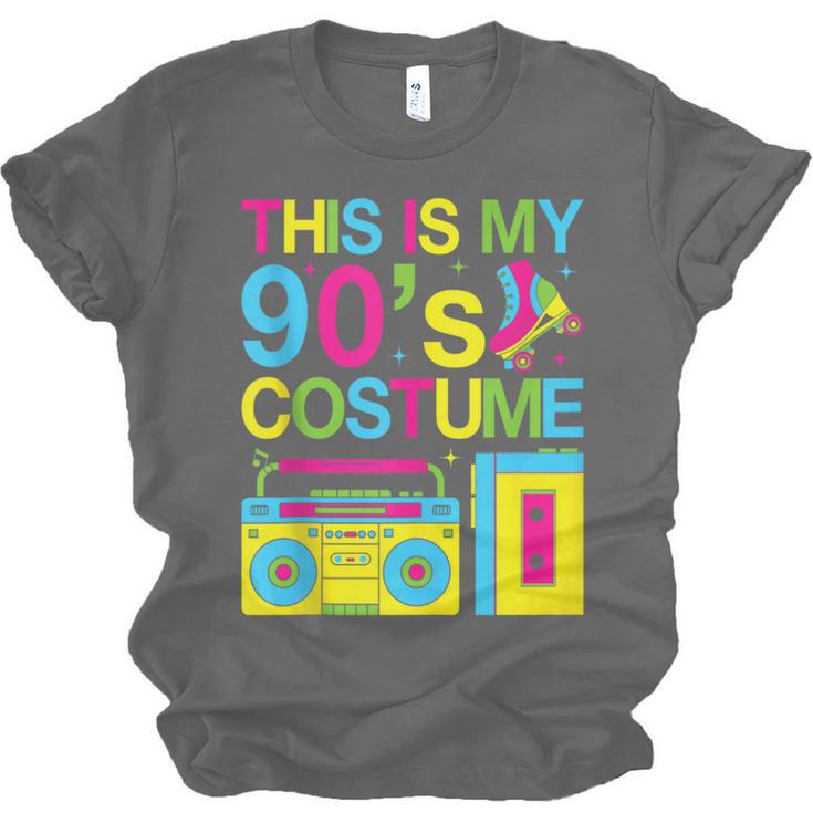 This Is My 90's Costume Retro 1990s Style Cassette Nostalgia Unisex Jersey T-Shirt This Is My 90's Costume Retro 1990s Style Cassette Nostalgia Unisex Jersey T-Shirt