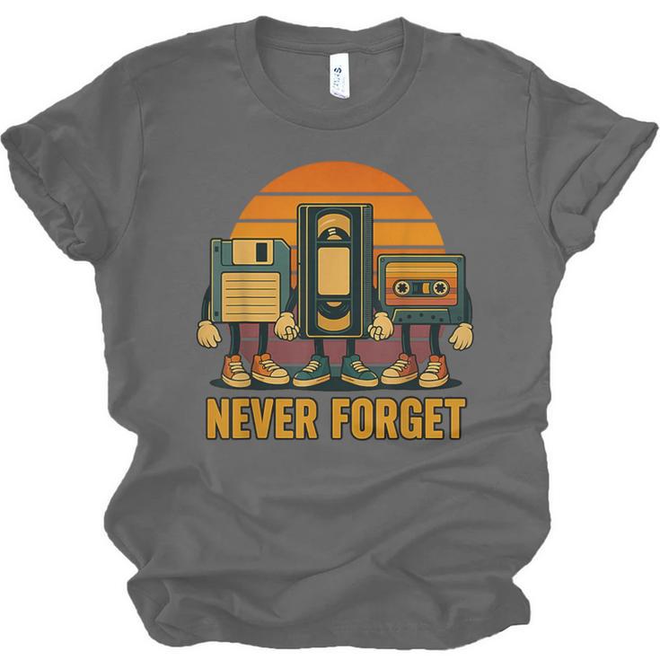90s Nostalgia Never Forget Retro Unisex Jersey T-Shirt 90s Nostalgia Never Forget Retro Unisex Jersey T-Shirt