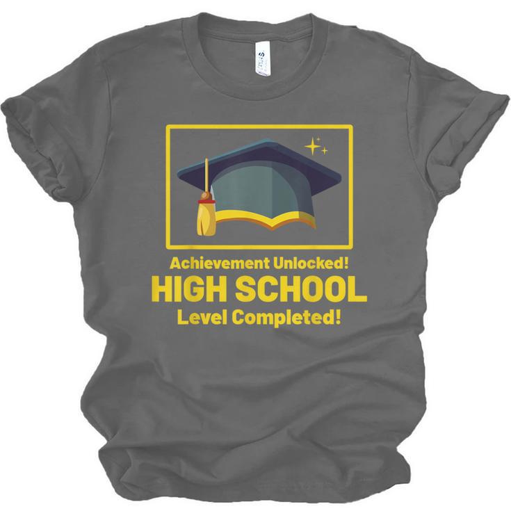 Achievement Unlocked High School Graduation Gamer Unisex Jersey T-Shirt