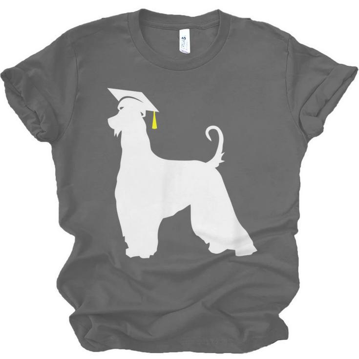 Afghan Hound Graduation Dog Graduate Men Women Kids Unisex Jersey T-Shirt