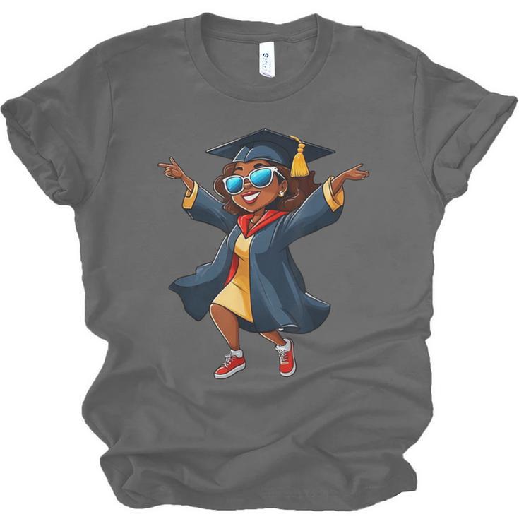 African American Woman Girl Graduation Class Unisex Jersey T-Shirt
