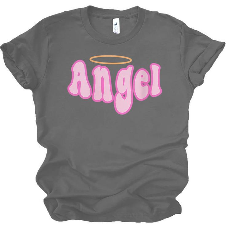 Angel Y2k Aesthetic 2000s Millennial Nostalgia Retro Pink Unisex Jersey T-Shirt