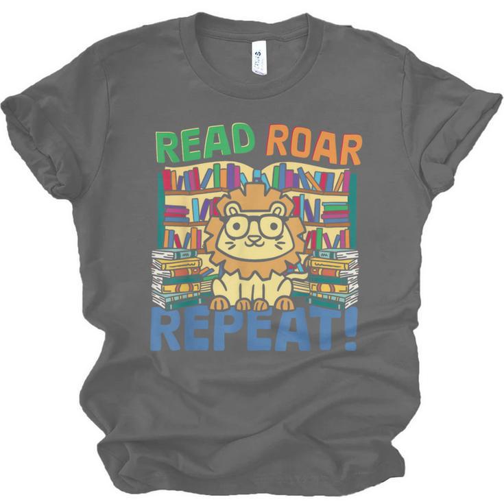 Animals Read Reading Book Library First Day Of School Kids Unisex Jersey T-Shirt