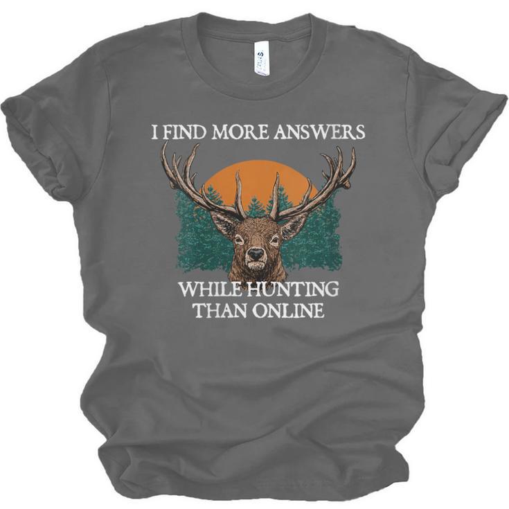 More Answers While Hunting Introvert Hunter Antisocial Unisex Jersey T-Shirt More Answers While Hunting Introvert Hunter Antisocial Unisex Jersey T-Shirt
