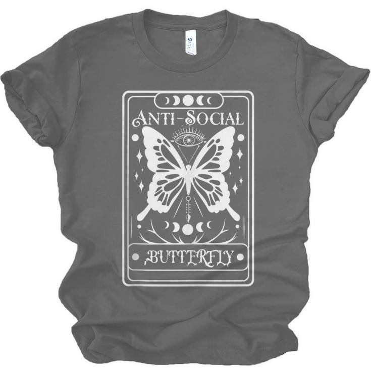 Anti-Social Butterfly Introvert Dislike People Unisex Jersey T-Shirt