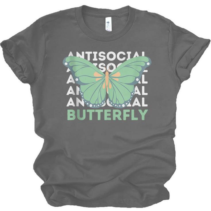 Anti-Social Introvert Butterfly Unisex Jersey T-Shirt Anti-Social Introvert Butterfly Unisex Jersey T-Shirt