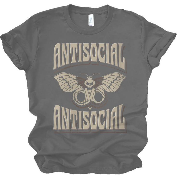 Antisocial Butterfly Quote Socially Selective Introvert Unisex Jersey T-Shirt Antisocial Butterfly Quote Socially Selective Introvert Unisex Jersey T-Shirt