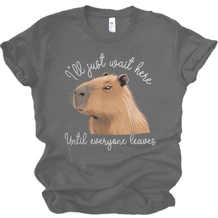 Antisocial Introvert Capybara Sarcastic Humor Unisex Jersey T-Shirt Antisocial Introvert Capybara Sarcastic Humor Unisex Jersey T-Shirt