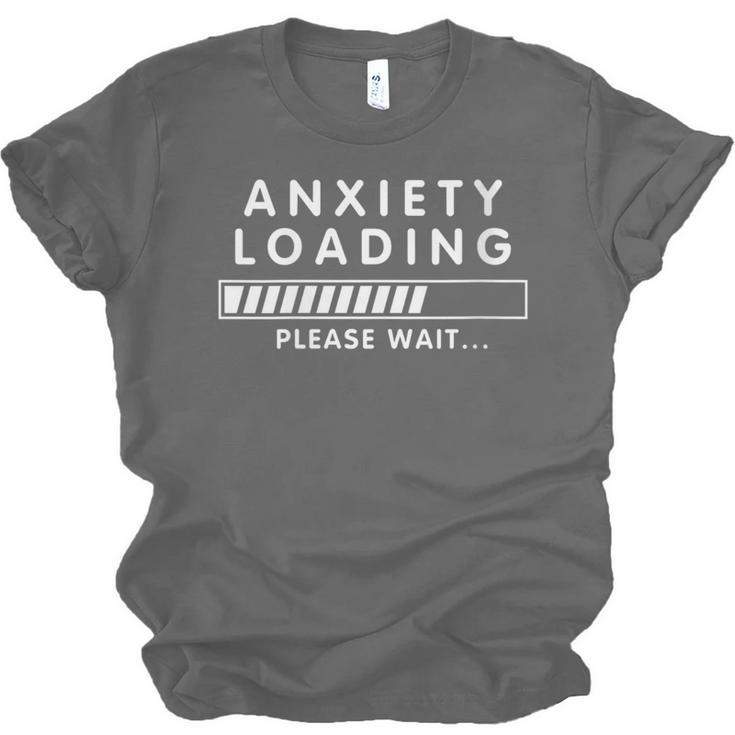 Anxiety Loading Please Wait Anti-Social Introvert Unisex Jersey T-Shirt