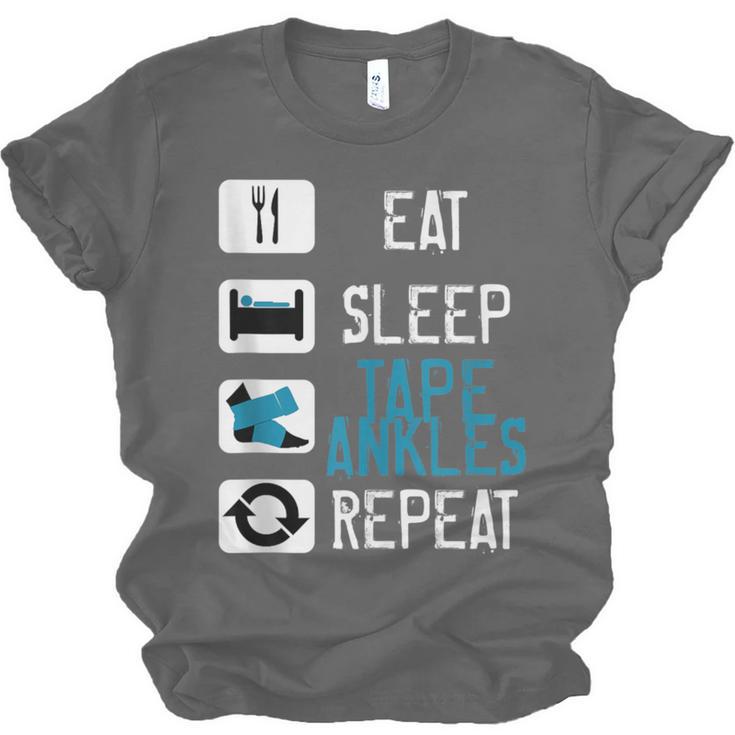 Athletic Trainer Eat Sleep Tape Ankles Graduation Unisex Jersey T-Shirt
