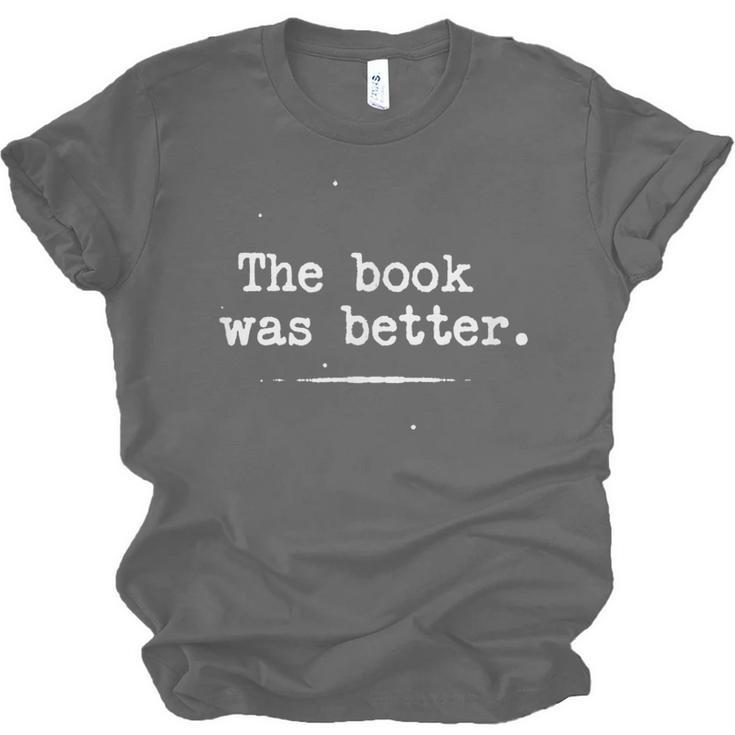 Author Typewriter The Book Was Better Unisex Jersey T-Shirt Author Typewriter The Book Was Better Unisex Jersey T-Shirt