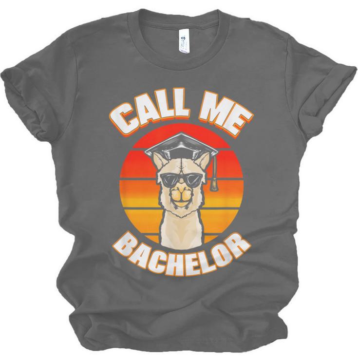 Bachelor Graduation For University Degree Party Llama Unisex Jersey T-Shirt